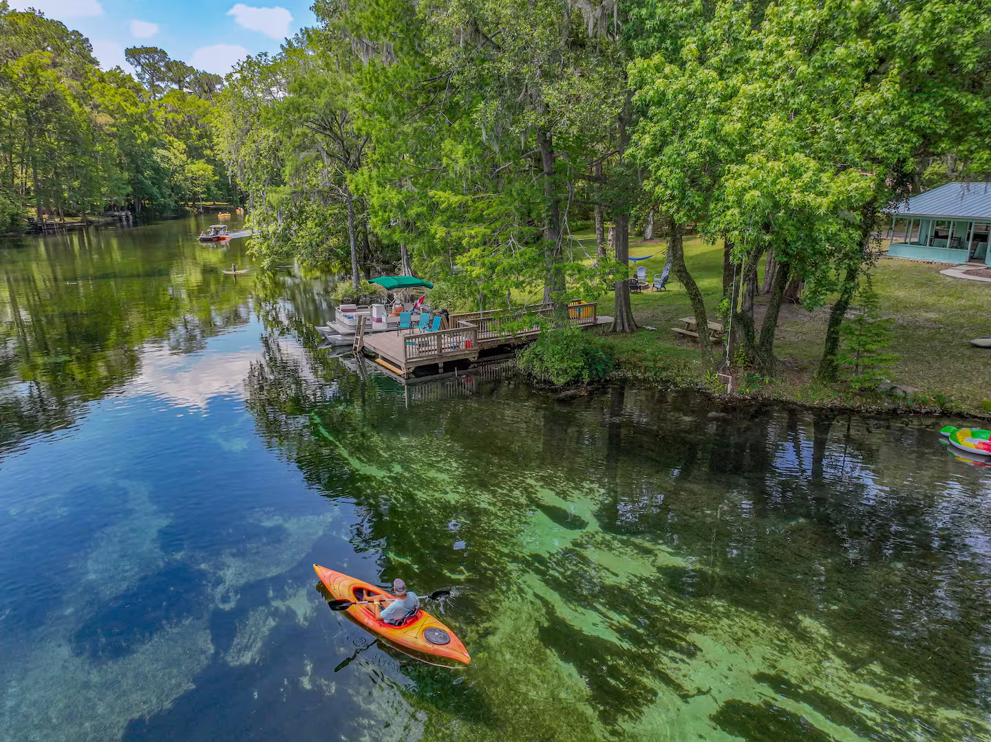 kayak down the rainbow river
